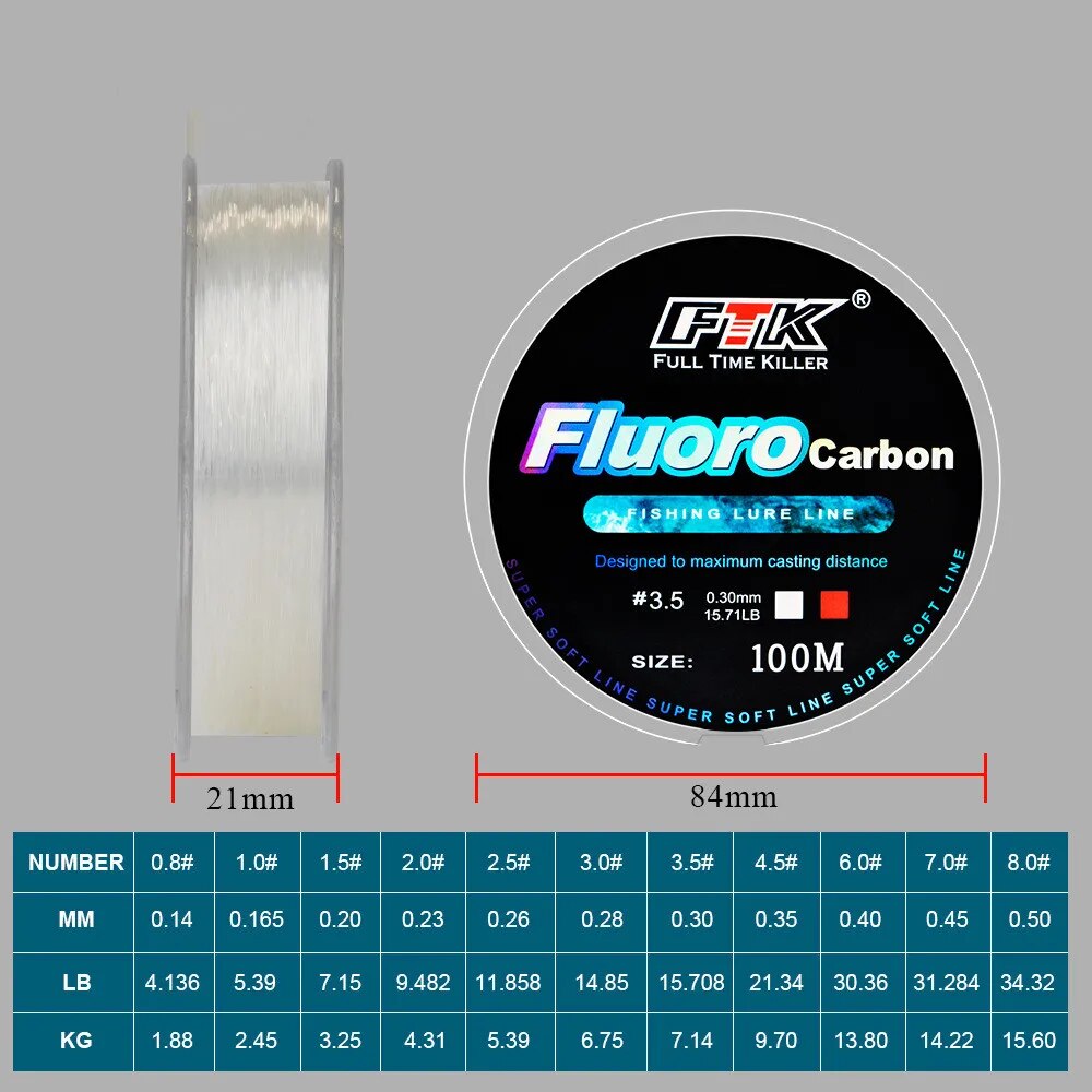 100m Fluorocarbon Bait Fishing - Copolymer Line 评论和价格