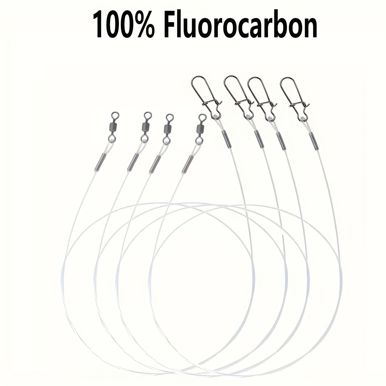 12Pcs 100% Fluorocarbon Fishin - Copolymer Line 评论和价格