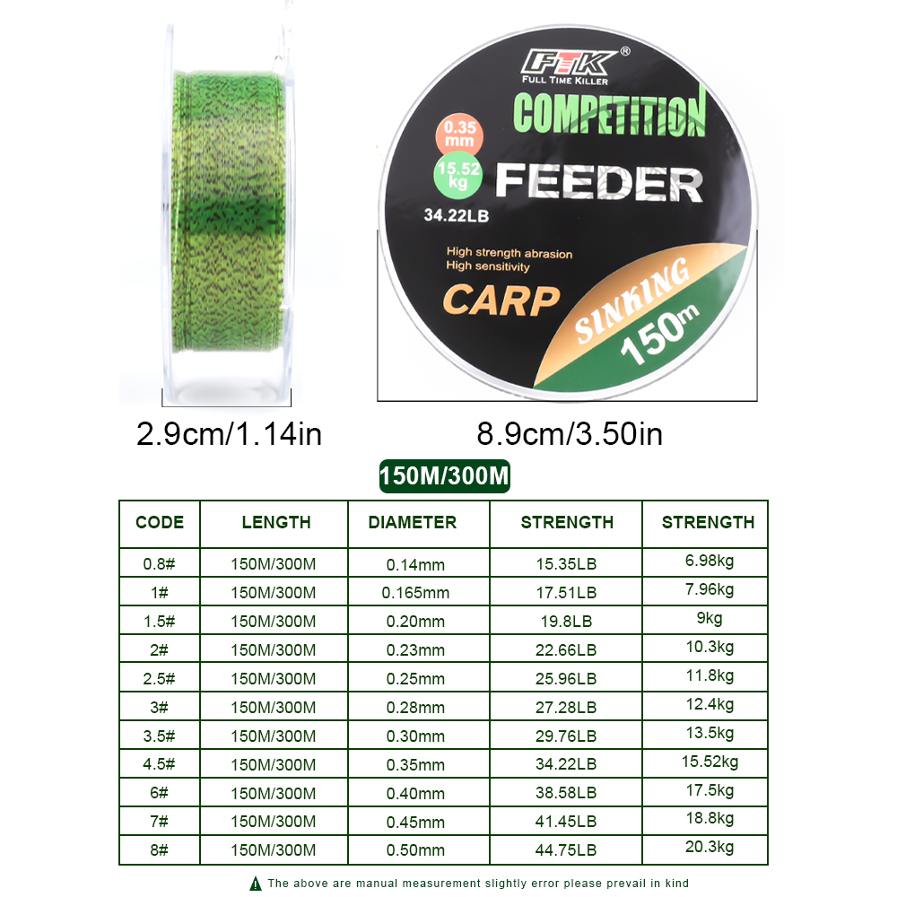 FTK  3D Invisible Carp Fishing - Copolymer Line 评论和价格