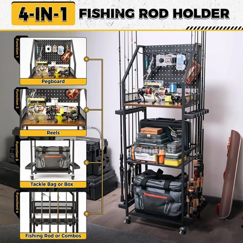 Fishing Gear Storage Shelf, Fi - Fishing Line Spool 评论和价格