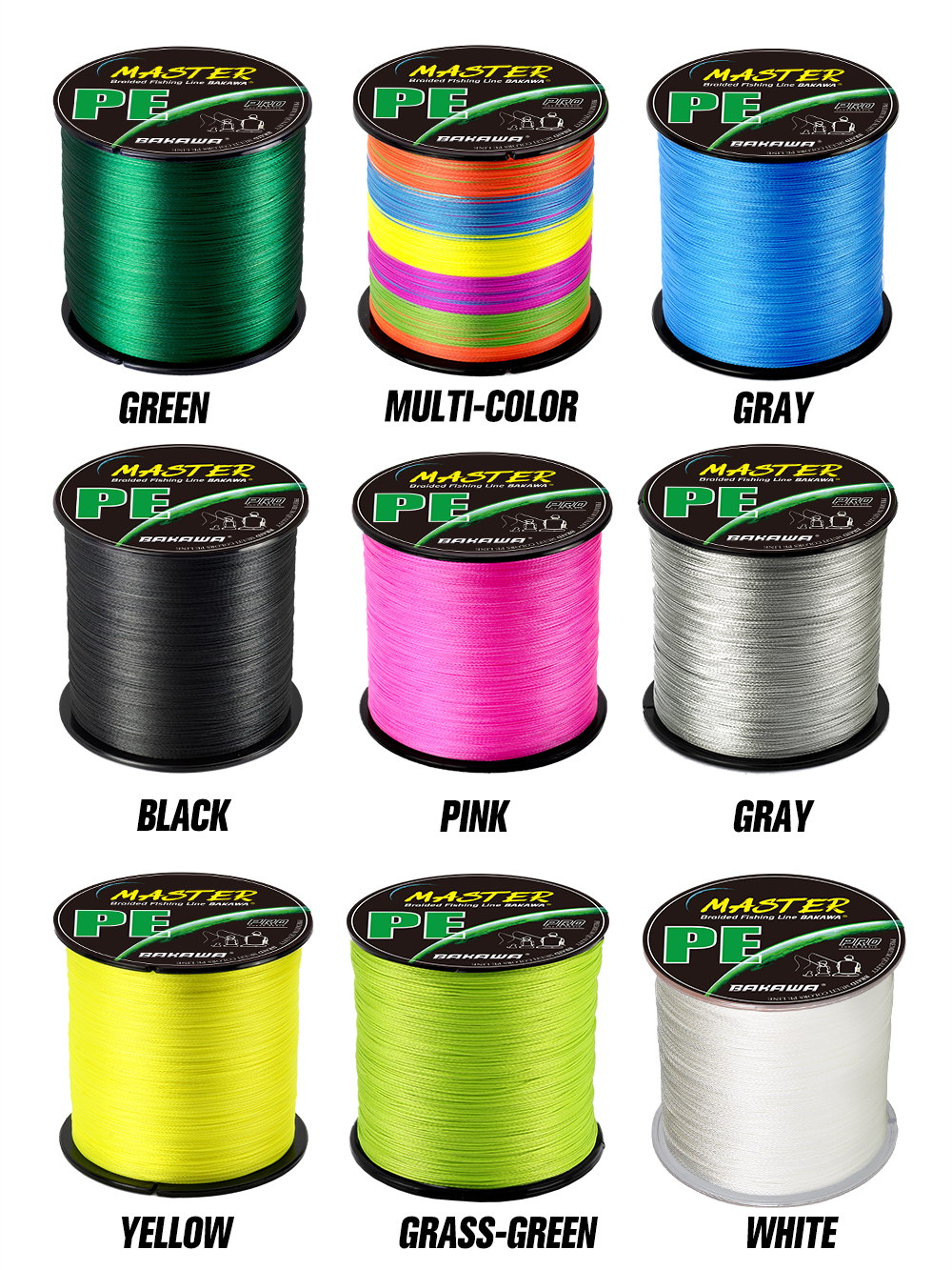 BAKAWA 4 Strands Braided PE Fi - Copolymer Line 评论和价格